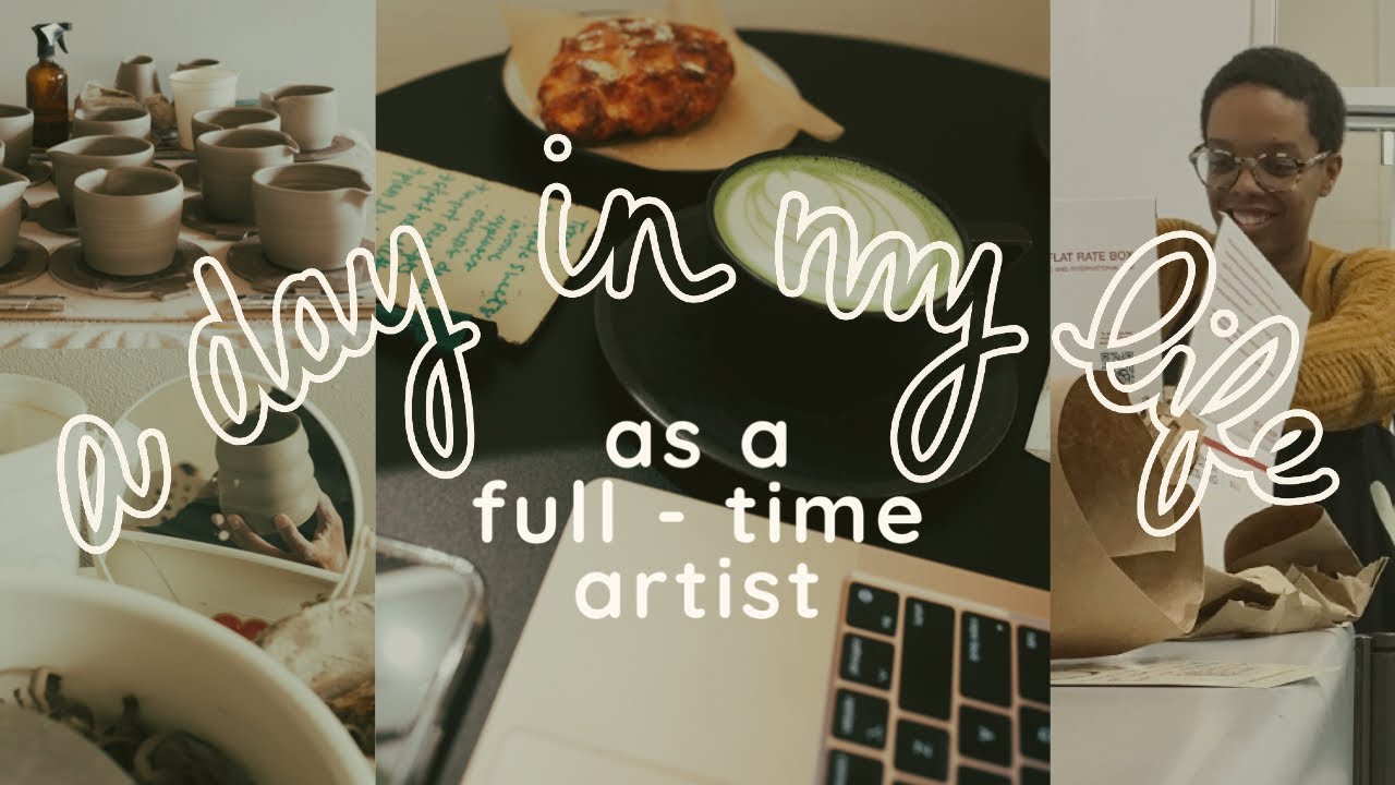 art vlog 🎨 day in the life of a full time artist making pottery and ...