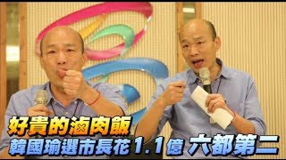 好貴的滷肉飯!韓國瑜選市長花1.1億 六都第二 | 蘋果新聞網