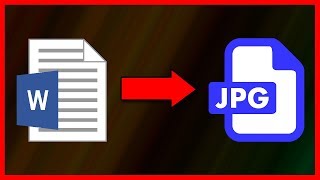 How to convert Word .Doc/.Docx file to a .JPG image - Tutorial