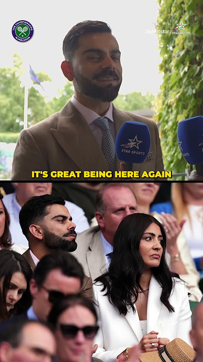 Virat Kohli graces the Wimbledon court alongside Anushka Sharma | #Wimbledon2025