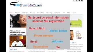 How To Retrieve Your NIMC  Information (Date of Birth, Phone Number, Email, Marital status, Etc)
