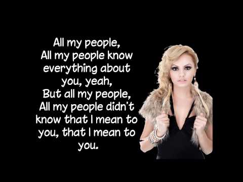 Alexandra Stan All My People Lyrics