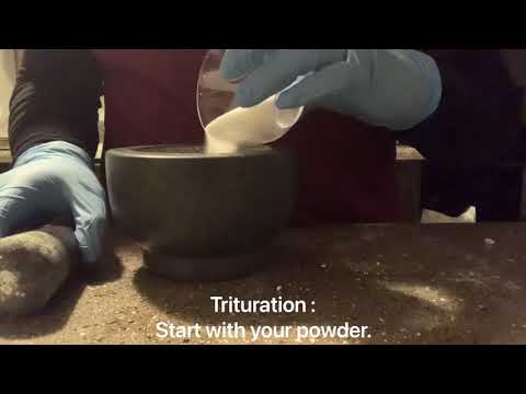 Non Sterile Compounding Trituration Video Assignment
