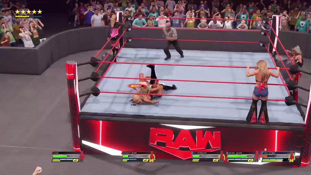 8 women tag team elimination match