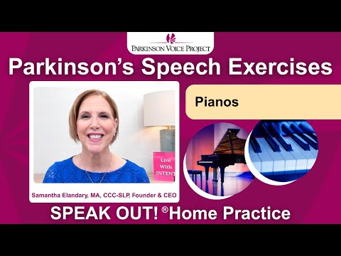 Parkinson’s Speech Exercises: PIANOS