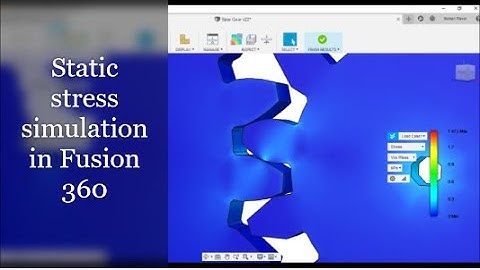 Fusion 360: Static stress simulation|Gear mesh simulation|fusion 360|FEA|Force analysis