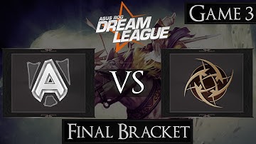 Dota 2 Alliance vs NiP | DreamLeague Season 3