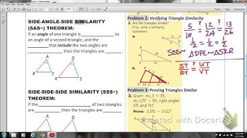 MATHIS GEOM Lesson 7-3 Proving Triangles Similar