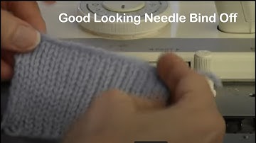 Good-Looking Needle Bind-Off for Machine Knitters