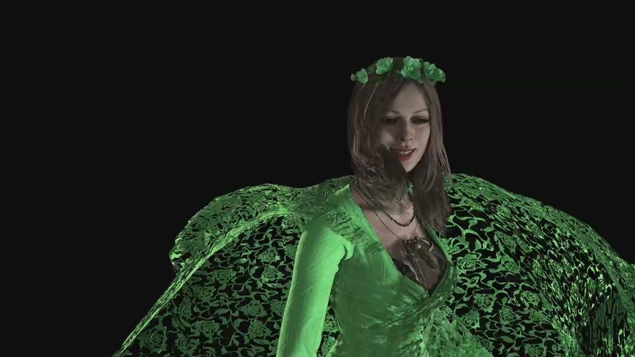 Daniela Dimitrescu Green Dress Human Face With Crown Spin Animation Model Viewer Resident Evil 8 Daniela Dimitrescu Green Dress Human Face With Crown Spin Animation Model Viewer Resident Evil 8