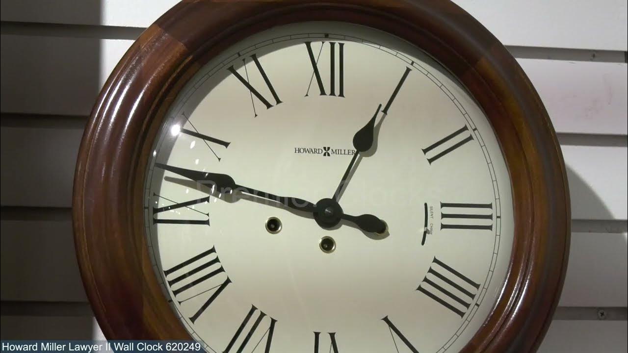 Howard Miller Lawyer II Wall Clock 620249 at Premier Clocks YouTube