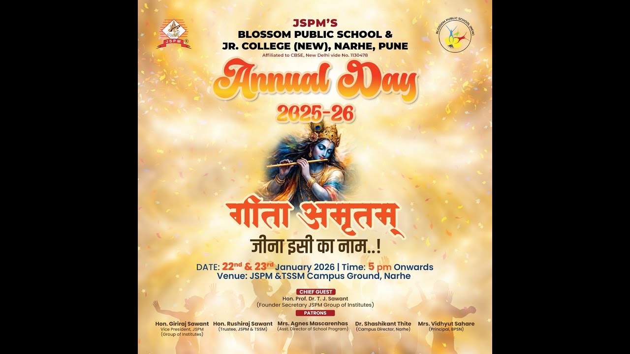 Blossom Public School (New) & Jr. College, Narhe Annual Day 2025-2026 ...