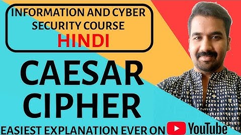 Caesar Cipher Explained with Solved Example ll Information and Cyber Security Course in Hindi