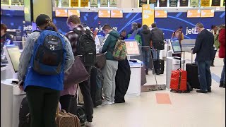 First weekend snow storm causes cancellations, delays at Logan Airport