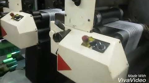 Cold foil on Nilpeter F 3000 flexo press.