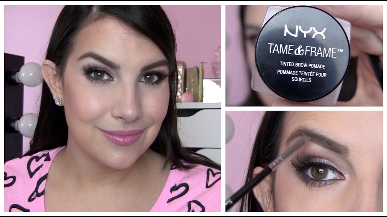 NYX Tame & Frame Brow Pomade Review - YouTube