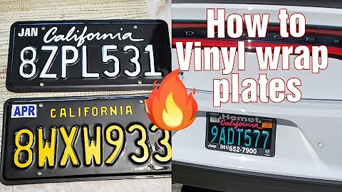 Easy Guide: Vinyl Wrap Your License Plate