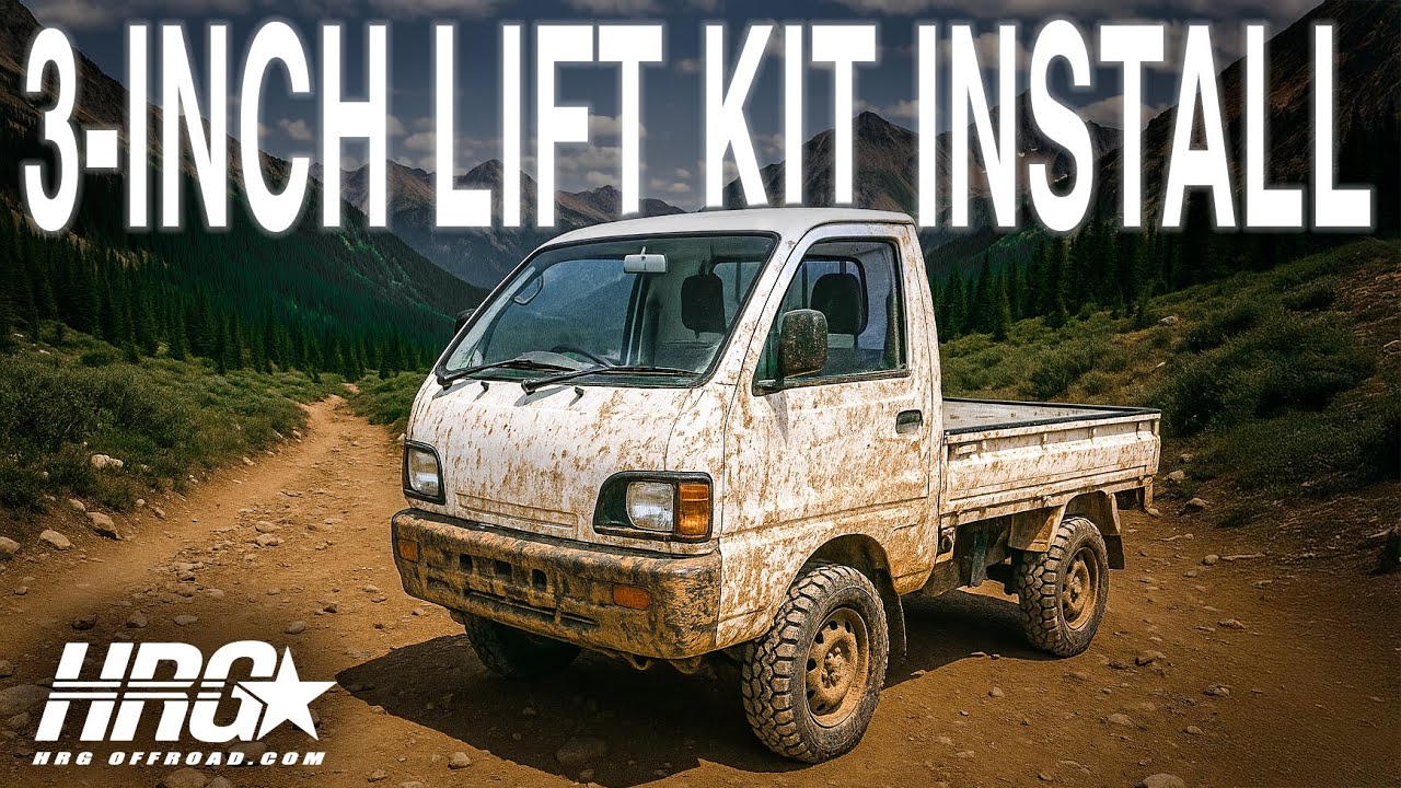 How to lift the 1990-98 Mitsubishi Minicab Truck with the HRG Offroad 3 inch lift kit!