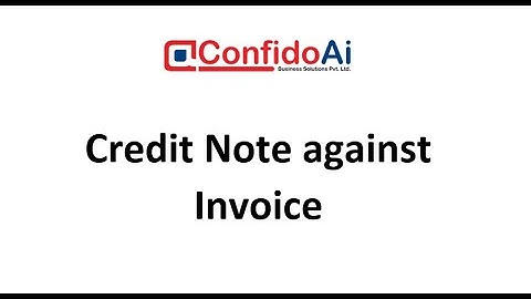 Odoo  Credit Note Against Sales Invoice