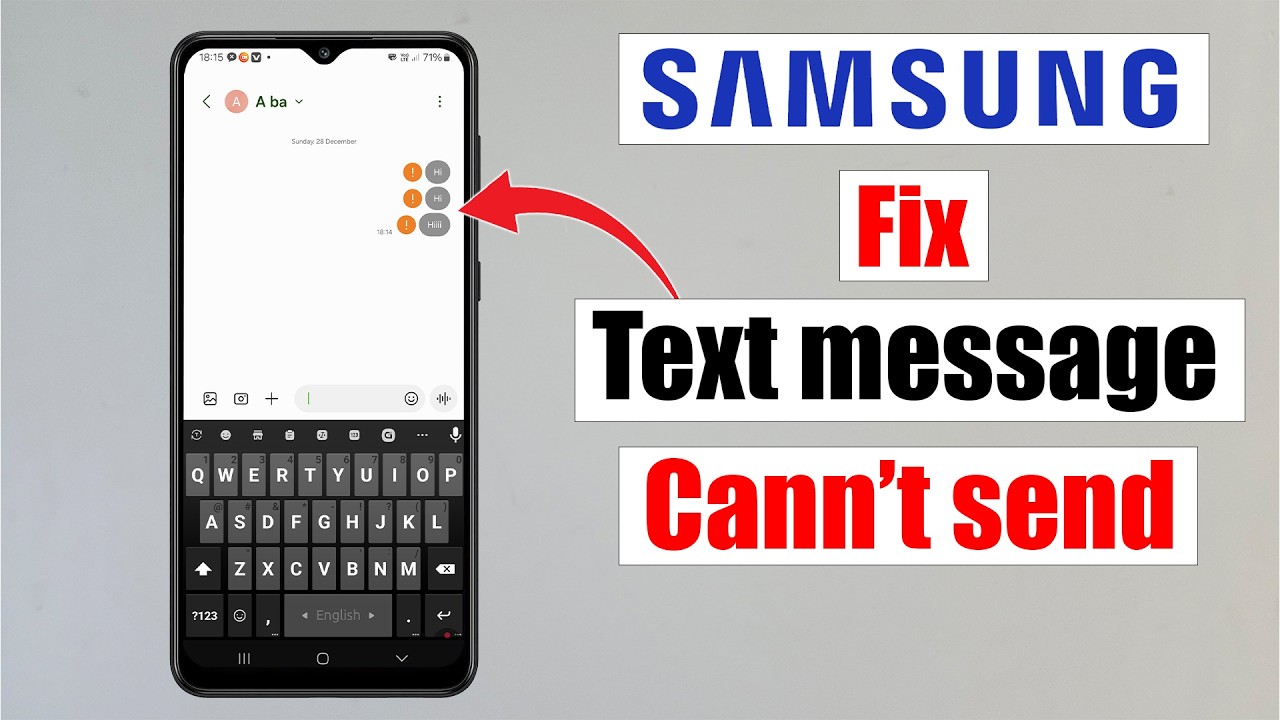 Text Fixer How to fix text message cannot send on samsung phone - YouTube