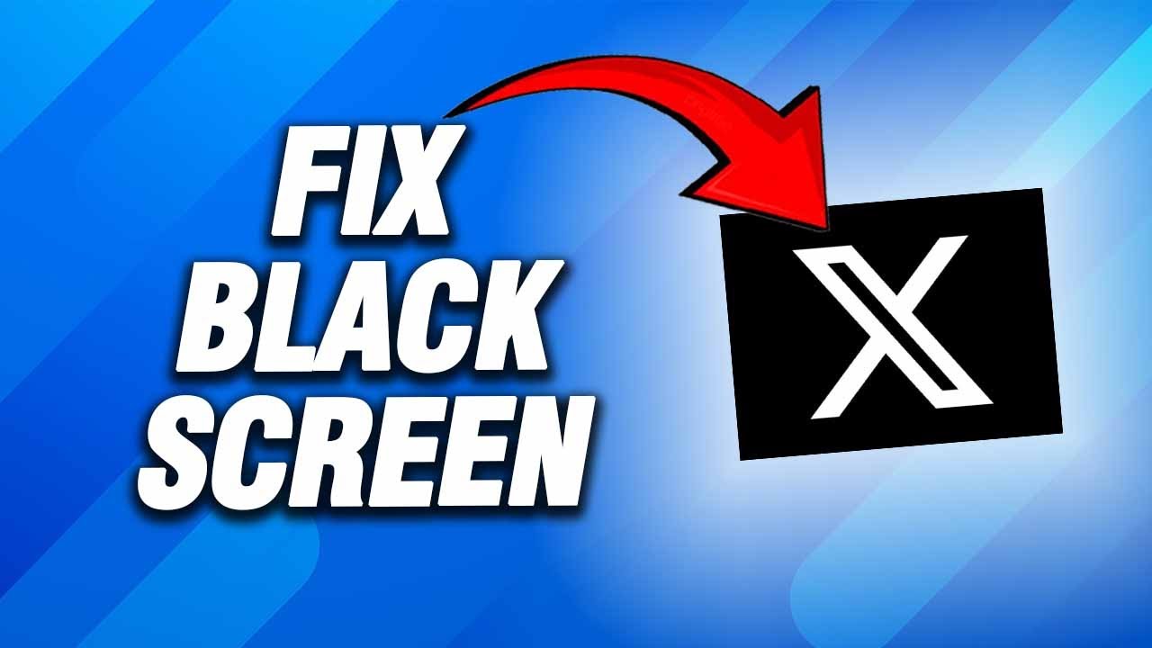 X Twitter App Black Screen Problem | How To Fix Easy