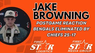 Jake Browning Postgame Reaction | Chiefs Eliminate Cincinnati Bengals From AFC Playoffs
