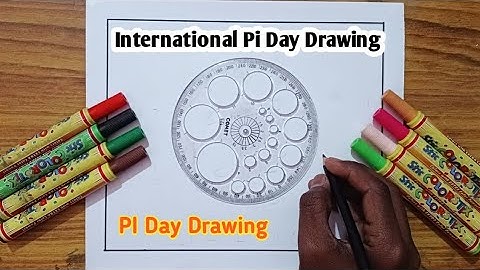 International Pi Day Drawing / International pi Day Poster/ World pi Day Drawing/ Pi Day Drawing