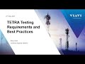3920B 8800SX Viavi Solutions Aeroflex Exigences Meilleures Pratiques Pour Le Test TETRA 3920B 8800SX Viavi Solutions Aeroflex Exigences Meilleures Pratiques Pour Le Test TETRA