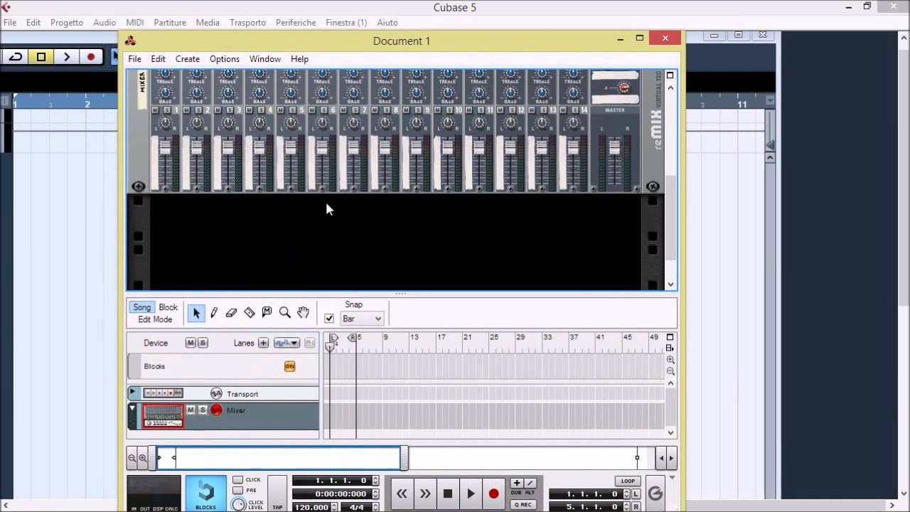 ReWire Reason su Cubase Tutorial (ITA) - YouTube