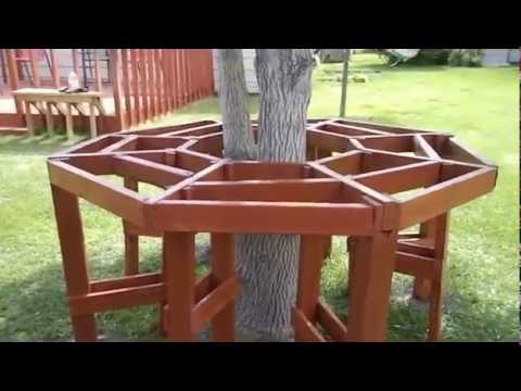 How to build a Octagon Picnic Table - YouTube