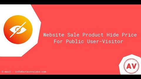 Website Sale Product Hide Price For Public User - Visitor