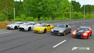 Forza 7 Drag race: Viper SRT10 ACR vs Vantage GT12 vs Cayman GT4 vs M4 GTS vs Jaguar XKR-S GT