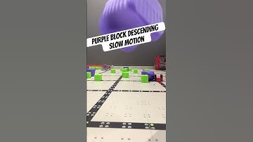 Purple block descending slow motion #vex #robotics #slapshot #robots #slowmotion #cool #shotoniphone