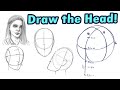 How to Draw a Head From Any Angle: Loomis Method Tutorial for Female and Male Heads in Any Art Style