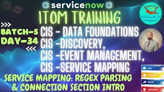 ITOM Training || Batch 5 || Day 34 ||Service Mapping: Regex Parsing & Connection Section Intro #itom