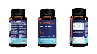 Unboxing hk vitals DHT Blocker with Biotin (60 Tablets) | Pros and Cons | TPG