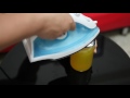 How to seal a bottle with an iron?