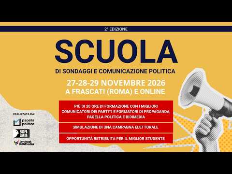 Video Iscriviti alla scuola di comunicazione politica e sondaggi 2026