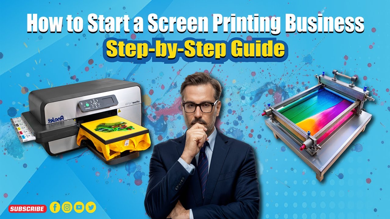 How to Start a Screen Printing Business: Step-by-Step Guide - YouTube