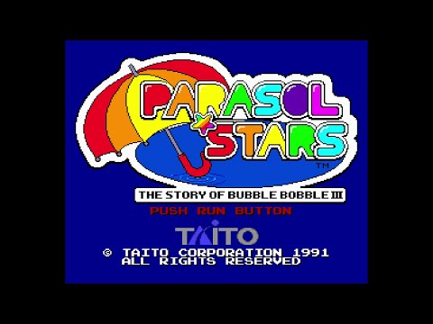 PARASOL STARS パラソルスター THE STORY OF BUBBLE BOBBLE III. [PC Engine Hucard - Taito]. (1991). ALL.