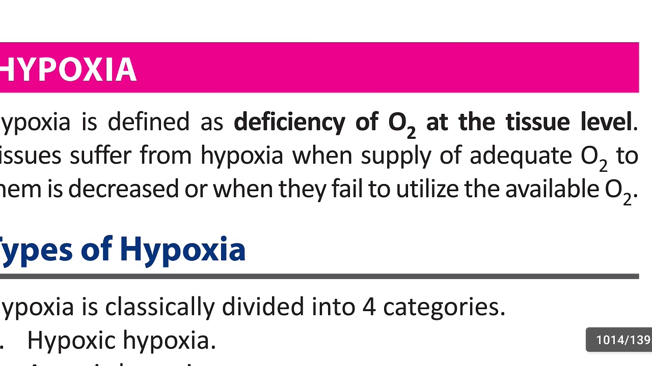 Hypoxia Hypoxic.. Anemic.. Stagnant.. Histotoxic Hypoxia YouTube