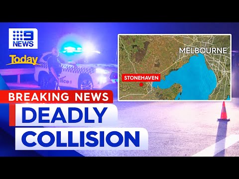 Child killed in head-on vehicle collision in victoria | 9 news australia