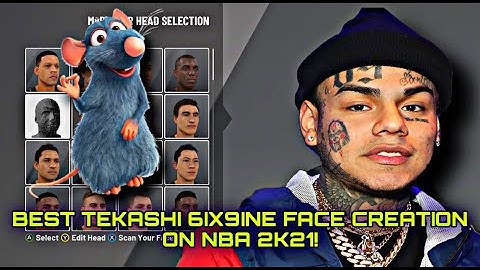 BEST 6IX9INE FACE CREATION TUTORIAL UPDATED NBA 2K21 MOST REALISTIC