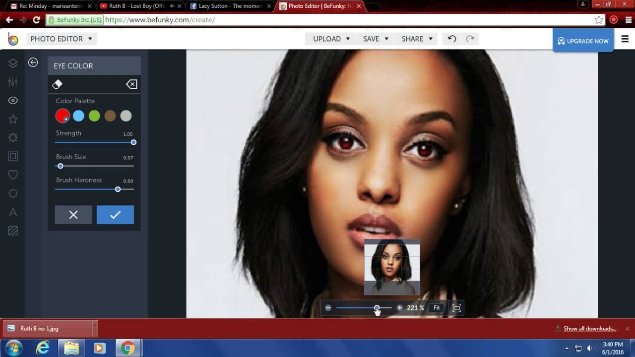 Ruth B Transformation into a Vampire ~ Photo Editing