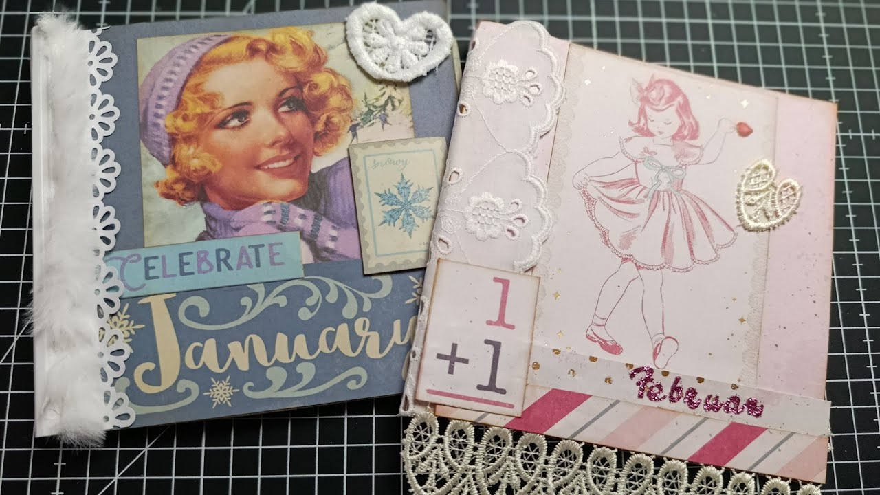 Mein Jahresprojekt🩷❄️⛄12 Designpapiere, 12 Alben