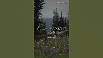سورة الحاقة من آية 19 إلى آية 24 بصوت الشيخ ياسر الدوسري♥♥
