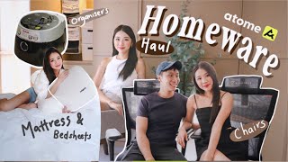 HUGE HOMEWARE HAUL🏠 📦 : FUNITURE, ORGANIZERS AND MORE (ft. ATOME)  | MONGABONG screenshot 5