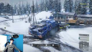 Rescuing the Caterpillar 745C in SNOW RUNNER