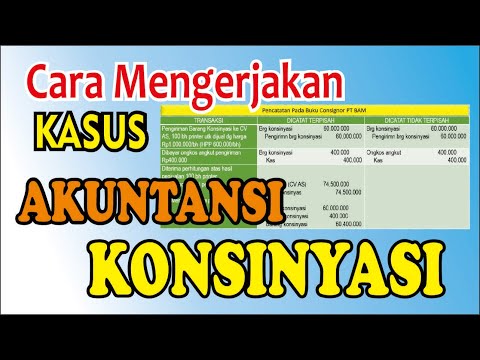 Video: Cara Mengeluarkan Nota Konsinyasi