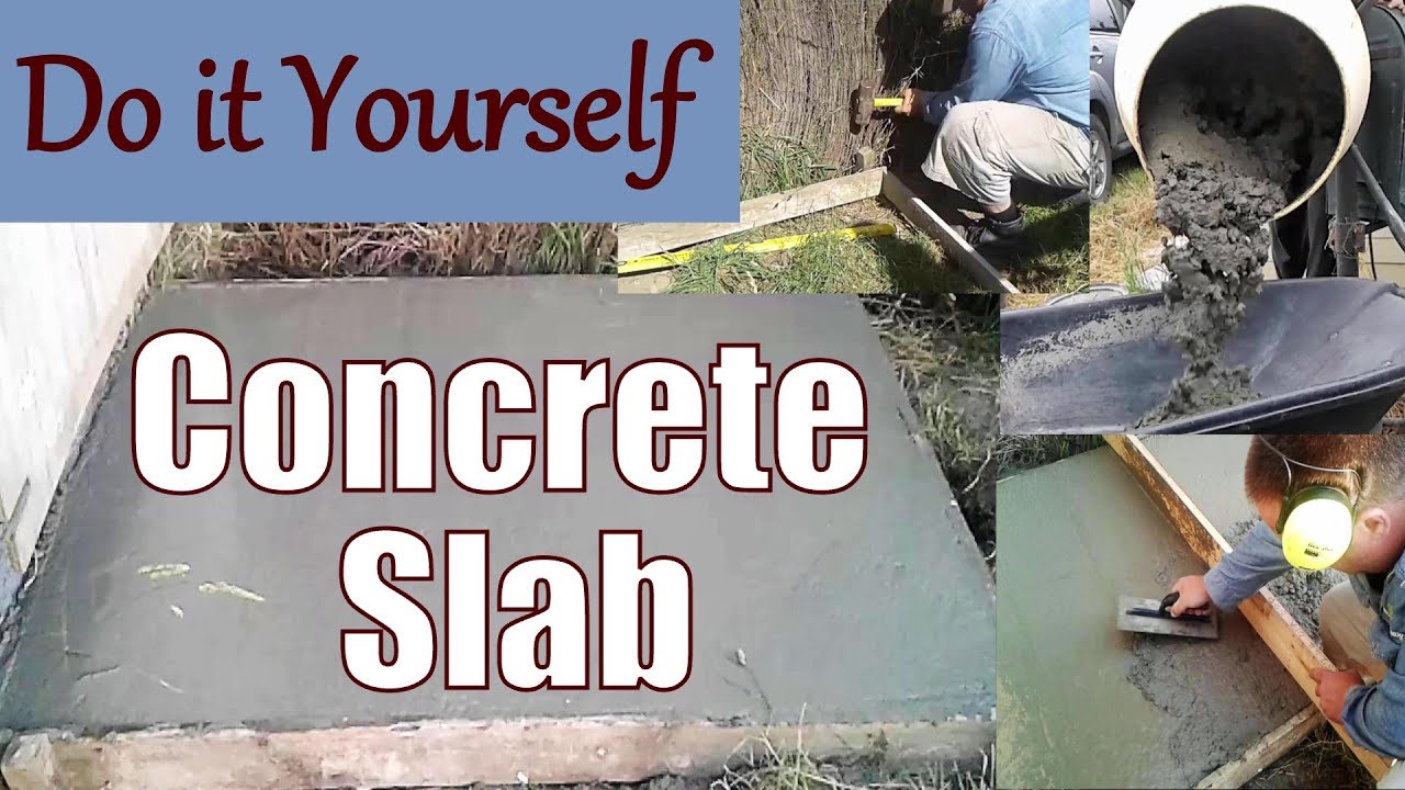 DIY Concrete Slab - YouTube